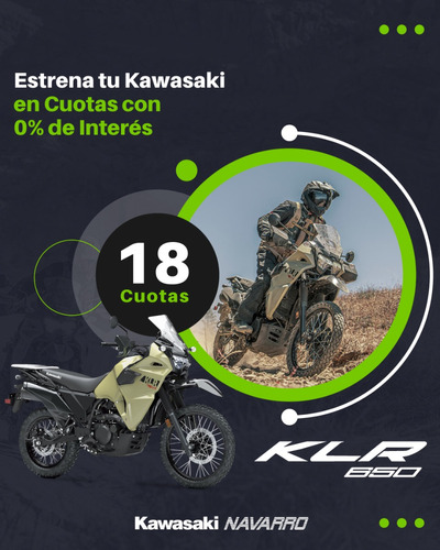 Kawasaki Klr 650 Test Drive Disponible 18 Pagos En Pesos 0%