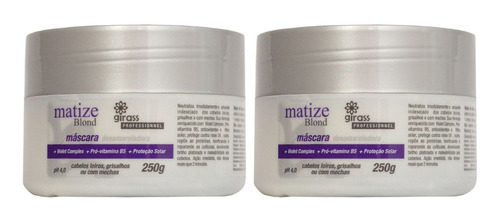 Máscara Matizadora Girass 250g - Combo 2 Potes