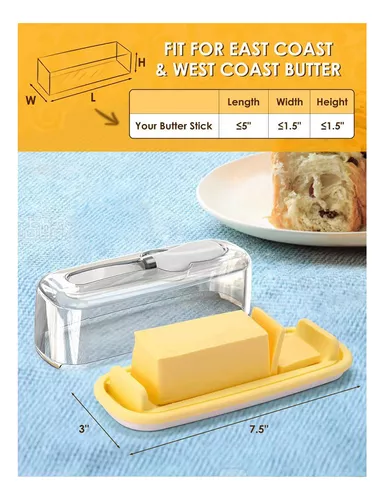 Contenedor de almacenamiento de queso de 2 piezas con tapa, caja de  almacenamiento de carne de queso, salchicha de jamón, almacenamiento de  alimentos