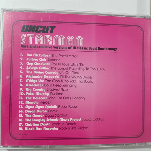 Starman Rare Versions Of David Bowie Classics Cd Álbum (Usado)