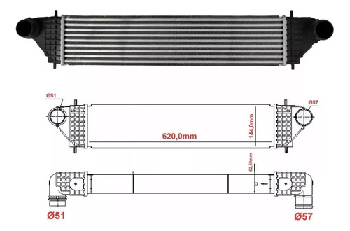 Intercooler Eclipse Cross 1.5 Turbo Outlander 2.2 Procooler