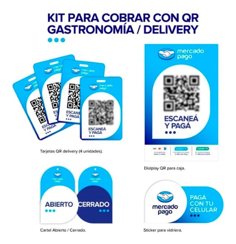 Kit Codigo Qr Mercadopago Para Restaurantes Y Gastronomia