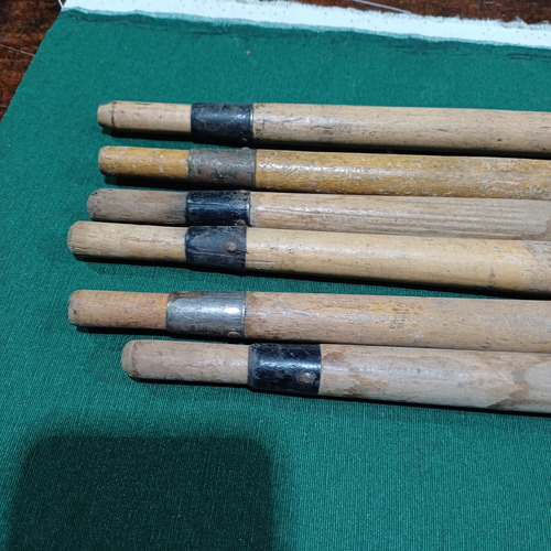 Antiguos Parantes De Carpas Del Ejército En Madera Lote De 6 (Usado)