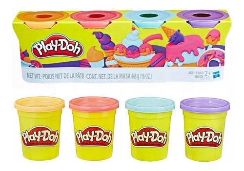 Masas Play-doh Clásico Dulces Colores Hasbro E4869