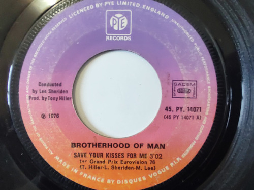 Vinilo Single De Brotherhood Of Man -- Lets Love ( A76
