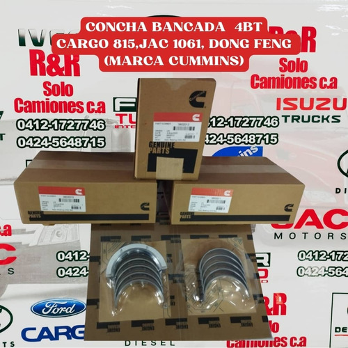 Concha Bancada 4bt Cummins (todas Las Medidas)