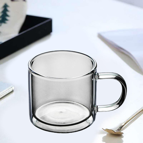 2 Taza De Vidrio De 250 Ml Con Aislamiento Térmico De