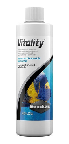 Seachem Vitality 250ml Vitamina Para Peixes Marinhos