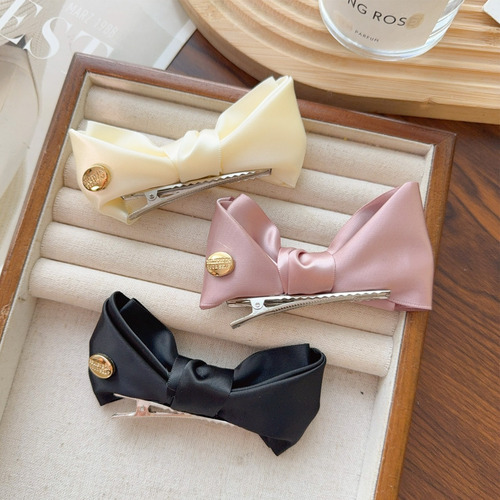 Broches De Satén Con Clip Lateral Para Mujer