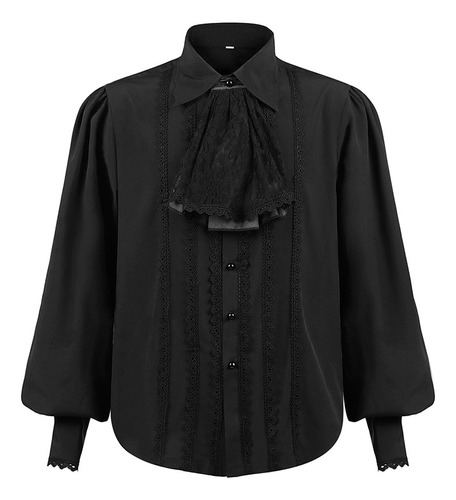 Camisa Medieval Para Hombre Blusa Gótica Victoriana Para Ho