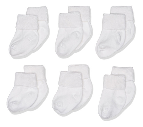 Jefferies Socks Paquete De 6 Pares De Botines Para Recin Nac