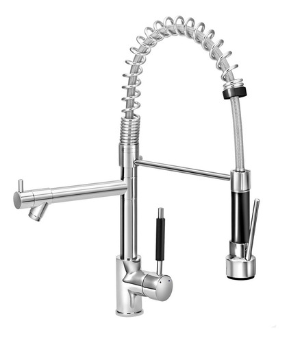 Torneira Para Cozinha Duo Gourmet Cor Cromado