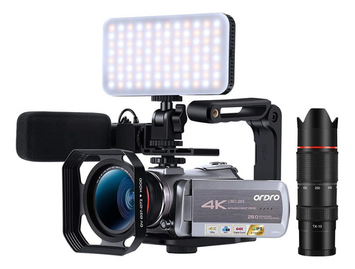 Ordro Az50 Videocámara 4k Cámara De Video Con Zoom Digital, 