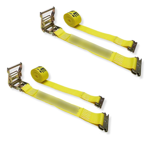 2  X 12 E Track Tie-down Ratchet Straps | Heavy Duty Ratche