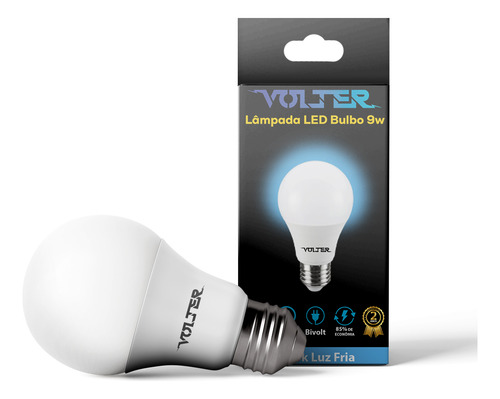 Kit 6 Lâmpadas Led 9w Bulbo Residencial Bocal E27