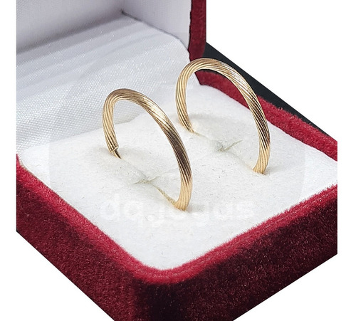 Aros Tubular 20 Mm Oro 18 Kilates (18k)