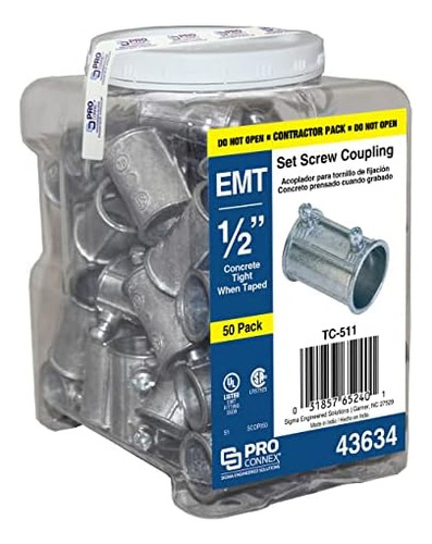 Engineered Solutions Proconnex Tc-511 Emt Ajuste De Conducto