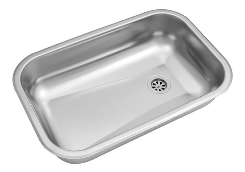 Pileta Bacha Acero Inoxidable Johnson Zz52 B Cocina Mesada Simple Calidad 430 Sopapa Pulido Standard Moderna Amplia