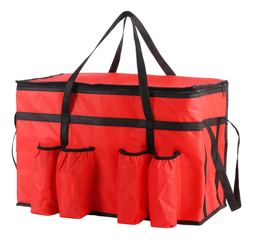 Bolsa Térmica Para Entrega De Alimentos Con Rojo