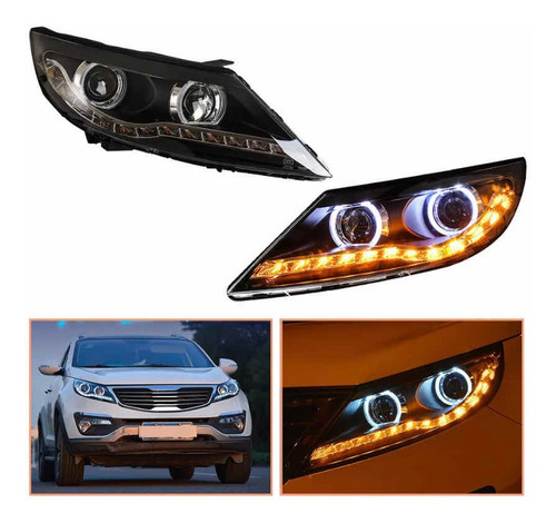 Faros Delanteros Led Para Kia Sportage R Bajo Pedido