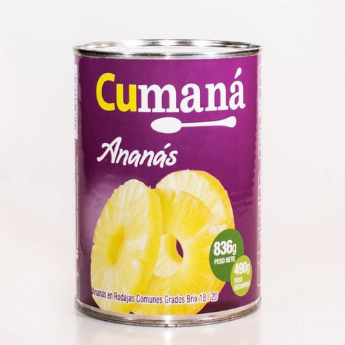 Anana Cumana Rodajas 850grs Pack 3 Unidades 