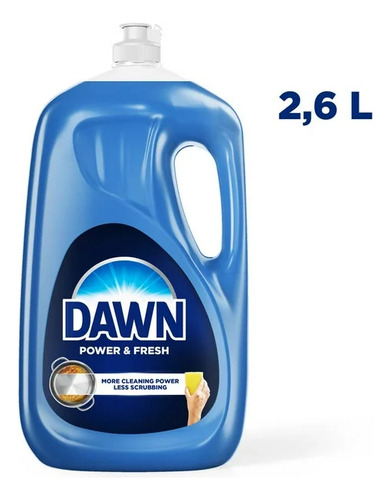 Jabon Lavatrastres Líquido Dawn Power & Fresh 2.6 L