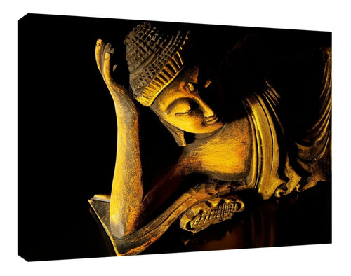 Cuadro Decorativo Canvas Moderno Buda Estatua