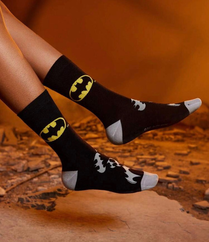 Calcetines Con Dibujos Animados. Superheroes. Caricaturas