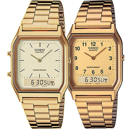 Reloj Casio Retro Unisex Aq230 - Análogo Digital Original