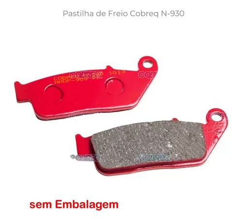 Pastilha Dianteira Cb 300f 2023 Abs Cobreq N930 S/embalagem