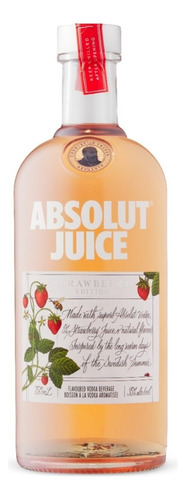 01 Un Exclusiva Vodka Absolut Juice Strawberry - 750 Ml