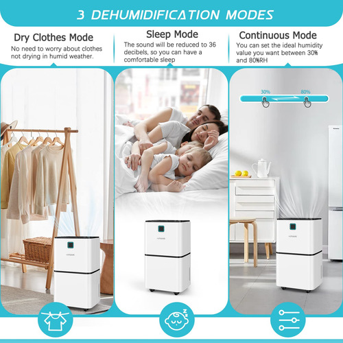 Dehumidifier Humilabs 30 Pints For 2000 Sq. Ft Large Room