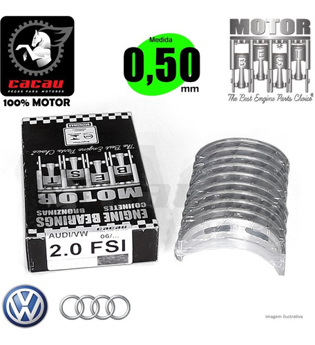 Bronzina De Mancal Audi A3 A4 A5 Q3 Q5 Tt 2.0 16v Tfsi