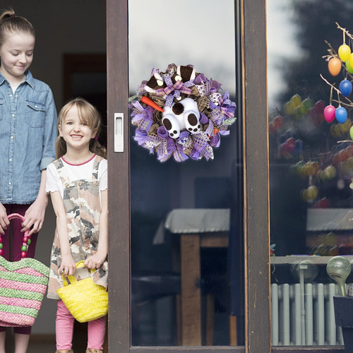 Corona De Pascua For Puerta Delantera De Conejo De Pascua