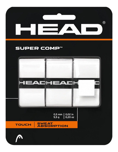 Overgrip Tenis Padel Head Super Comp Grip Mango Blanco