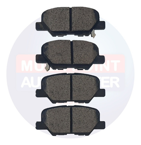 Imagem 6 de 10 de Pastilha Freio Mitsubishi Asx 2013/18 Diant.+ Tras. Cerâmica
