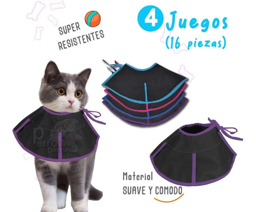  Collar Isabelino Pack Razas Pequeñas, Gato, Chihuahua 16pz