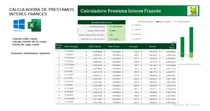 Comprar Planilla Calculadora De Préstamos. Cuota,deuda Excel-frances