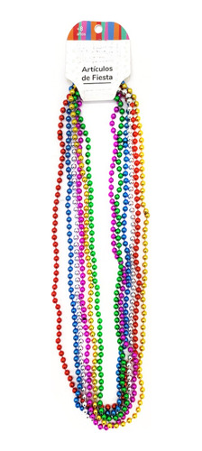 Collar Perla Colores Surtidos Beads Fiesta Cotillón