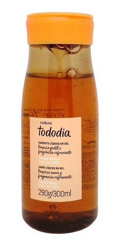 Natura Tododia Jabón Liquido En Gel Mango Rosa Y Agua Coco 