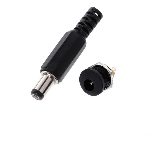5 Conectores De Enchufe De Corriente Cc Macho De 5,5 Mm X 2,