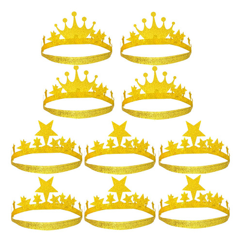 Set De Diadema Con Forma De Corona Y Estrella Para Fiesta De