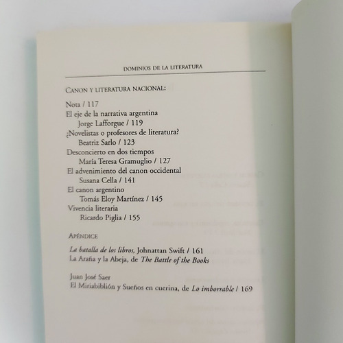 Dominios De La Literatura - Acerca Del Canon (e) (Usado)