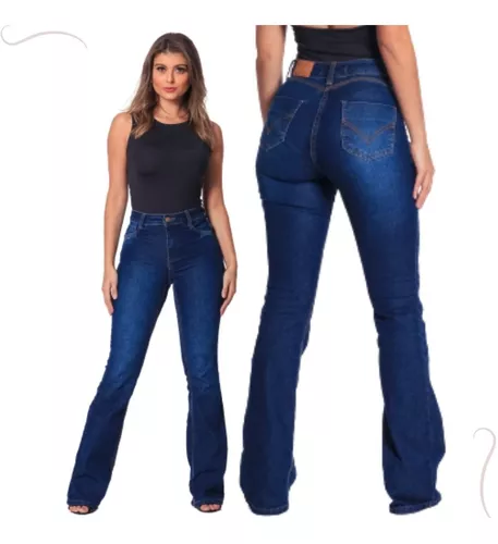 Calça Jeans De Cintura Alta Cruzada [ÚLTIMO DIA DE VENDA, 42% OFF