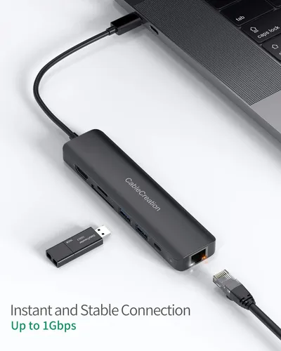 Hub Usb-c A Hdmi Usb 3.0 Ethernet Sd/tf Y Creación De Cables