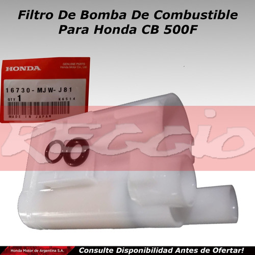 Filtro De Combustible Interno Para Honda Cb 500 F - Reggio