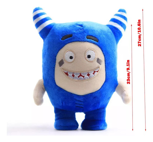 Peluche Soft Oddbods De 18 Cm Con El Logotipo De Newt Bubble