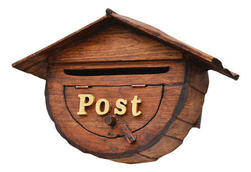 Buzón De Correo Montado En La Pared, Buzón De Madera Para