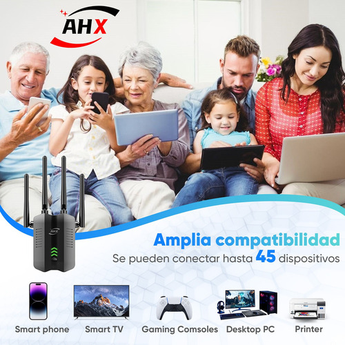 . Repetidor Wifi Amplificador Señal 1200mbps 110/230v Wps 5g