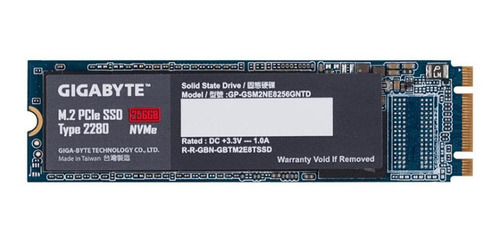 Imagen 4 de 5 de Disco Ssd Interno Gigabyte 256gb M.2 Pcie Nvme 2280